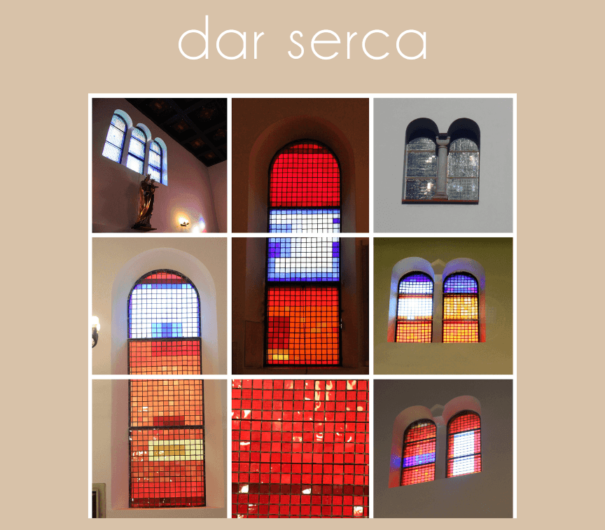 Dar serca - renowacja witraże w kościele
